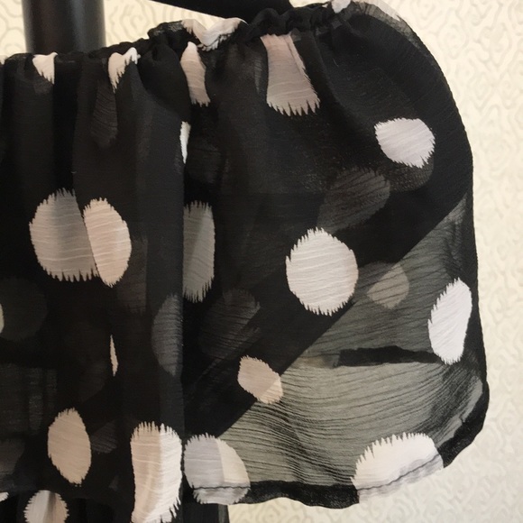 Polka dot asymmetrical dress - Picture 5 of 6